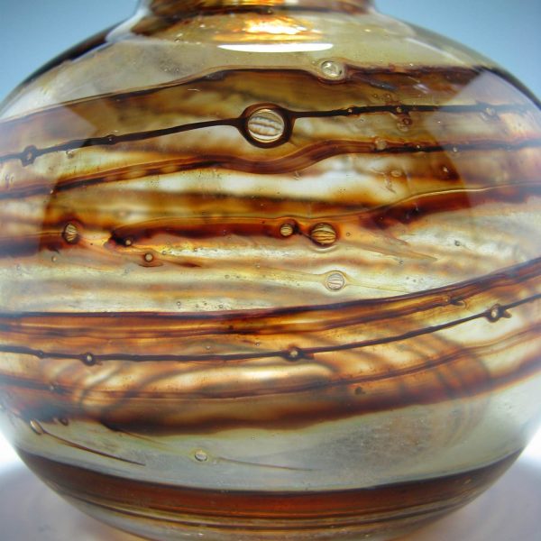 Isle of Wight Tortoiseshell Glass Vase