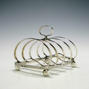 Silver Four Division Toast Rack 1912
