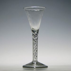 Mercury Air Twist Wine Glass c1750