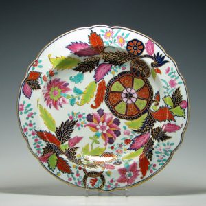 Flight and Barr Worcester Porcelain Tobacco Leaf Dish c1800