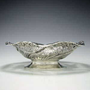 Silver Pedestal Table Basket 1893
