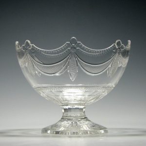 Irish Cut Glass Standing Bowl c1830