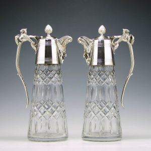 Pair of 19th Century Claret Jugs c1890