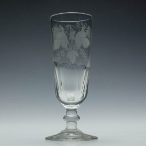 Engraved 19th Century Ale Glass c1840