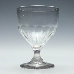 Georgian Petal Moulded Glass Rummer c1780