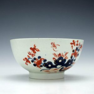 A Lowestoft Porcelain Two Birds Pattern Slop Bowl c1770