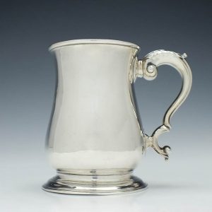 Georgian Silver Pint Tankard London 1752