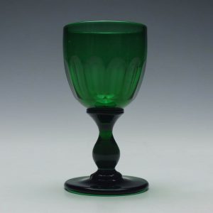 Victorian Green Wine Glass c1840