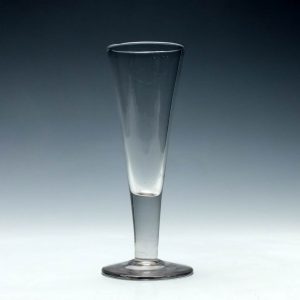 19th Century Drawn Trumpet Ale Glass