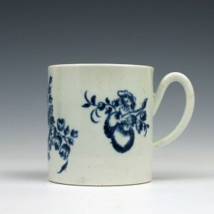 John and Jane Pennington Fruit Sprigs Pattern Coffee Can c1775