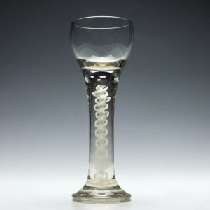 Large Josephinehutte Opaque Twist Glass c1900