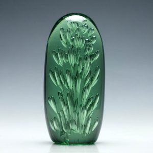Large Victorian Green Paperweight  c1870