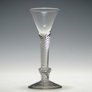 18th Century Composite Stem Wine Glass c1750