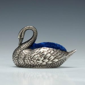 Silver Swan Pincushion Birmingham 1908