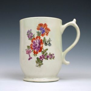 Lowestoft Porcelain Tulip Painter Mug, c1775