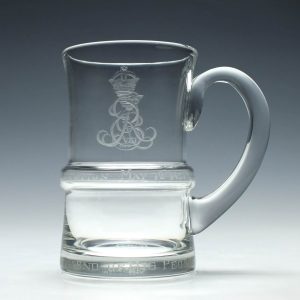 Limited Edition Edward VIII Coronation Glass Tankard c1937 Number 2363