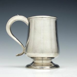 Georgian Silver Pint Tankard London 1798