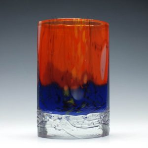 Signed Beranek Art Glass Vase c1980