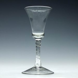 Georgian Incised Twist Wine Glass c1760