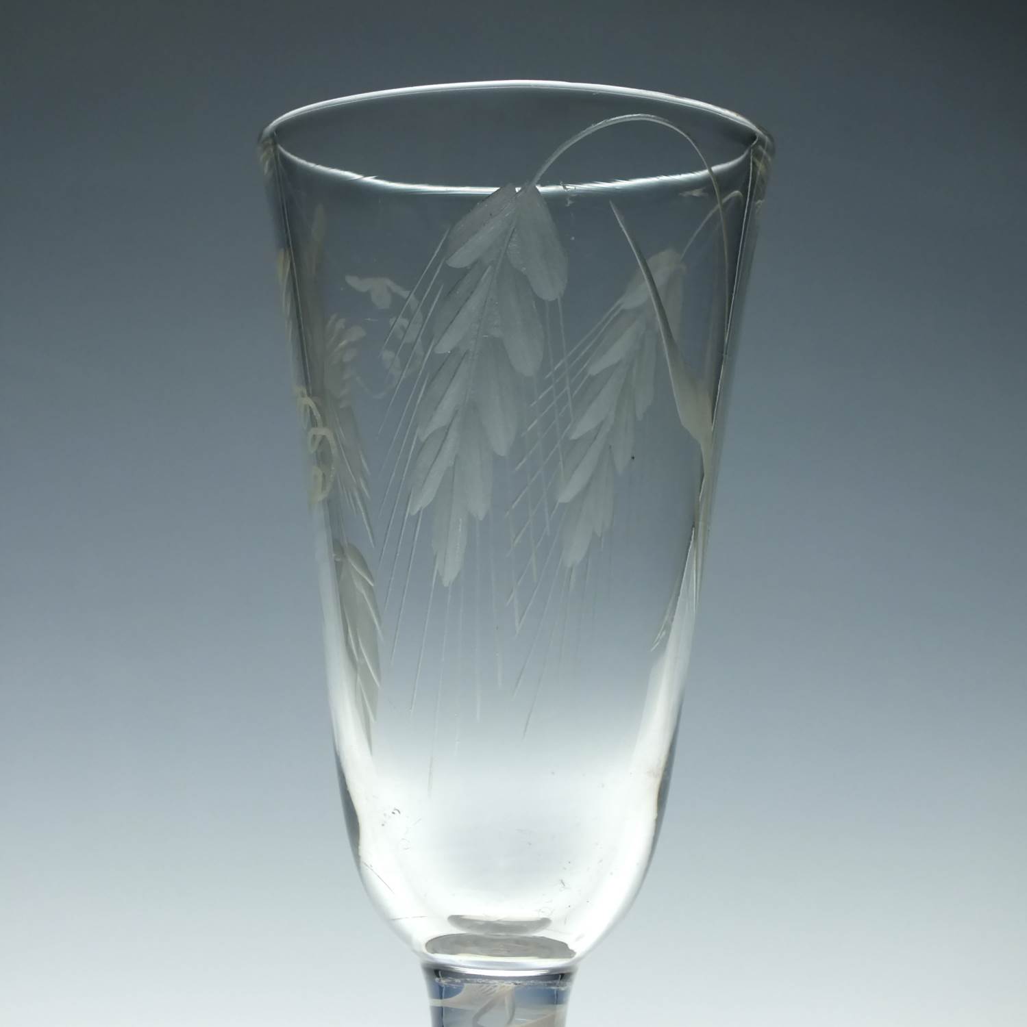 Engraved Georgian Opaque Twist Ale Glass c1760 - Image 3