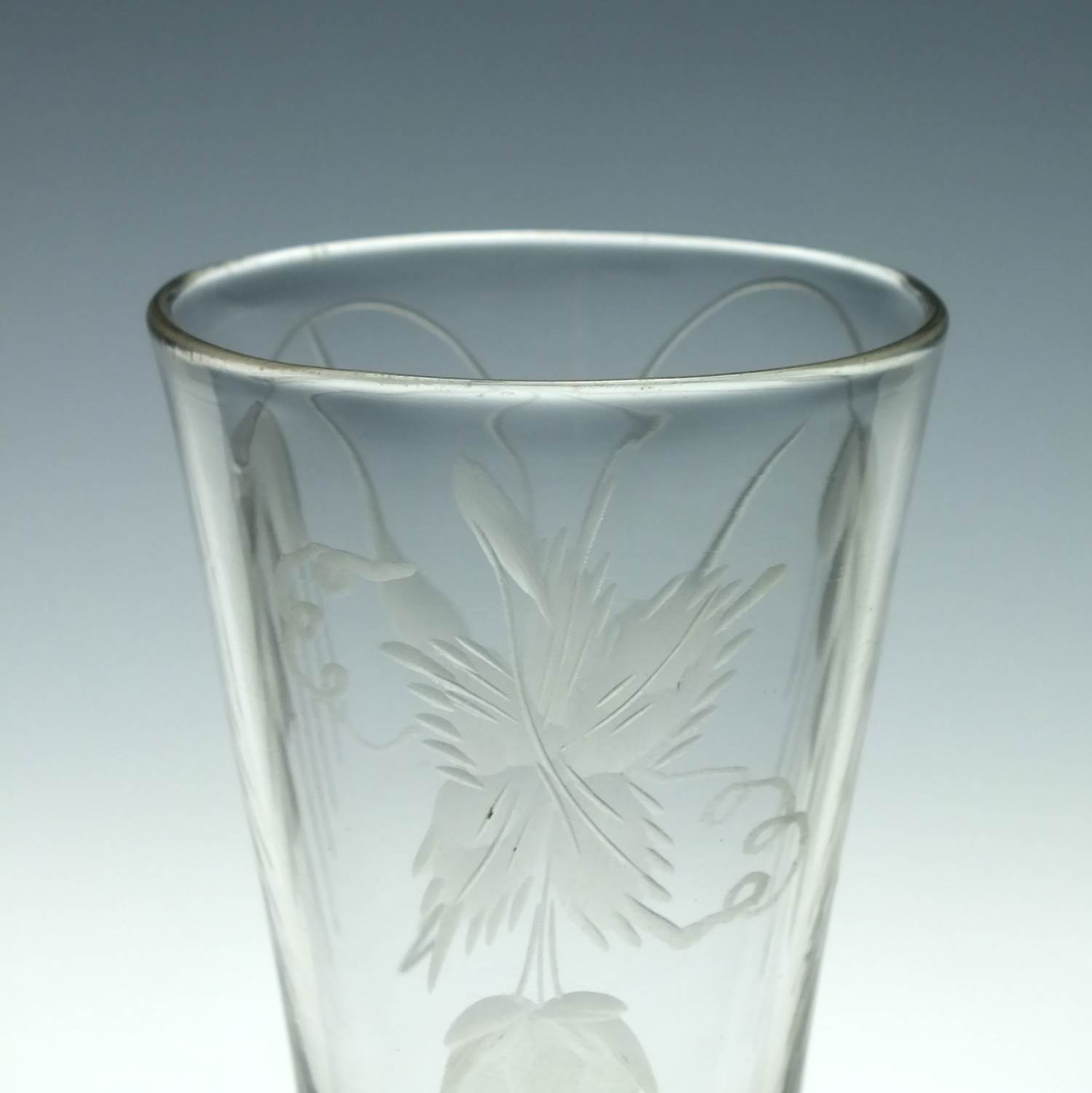 Engraved Georgian Opaque Twist Ale Glass c1760 - Image 4