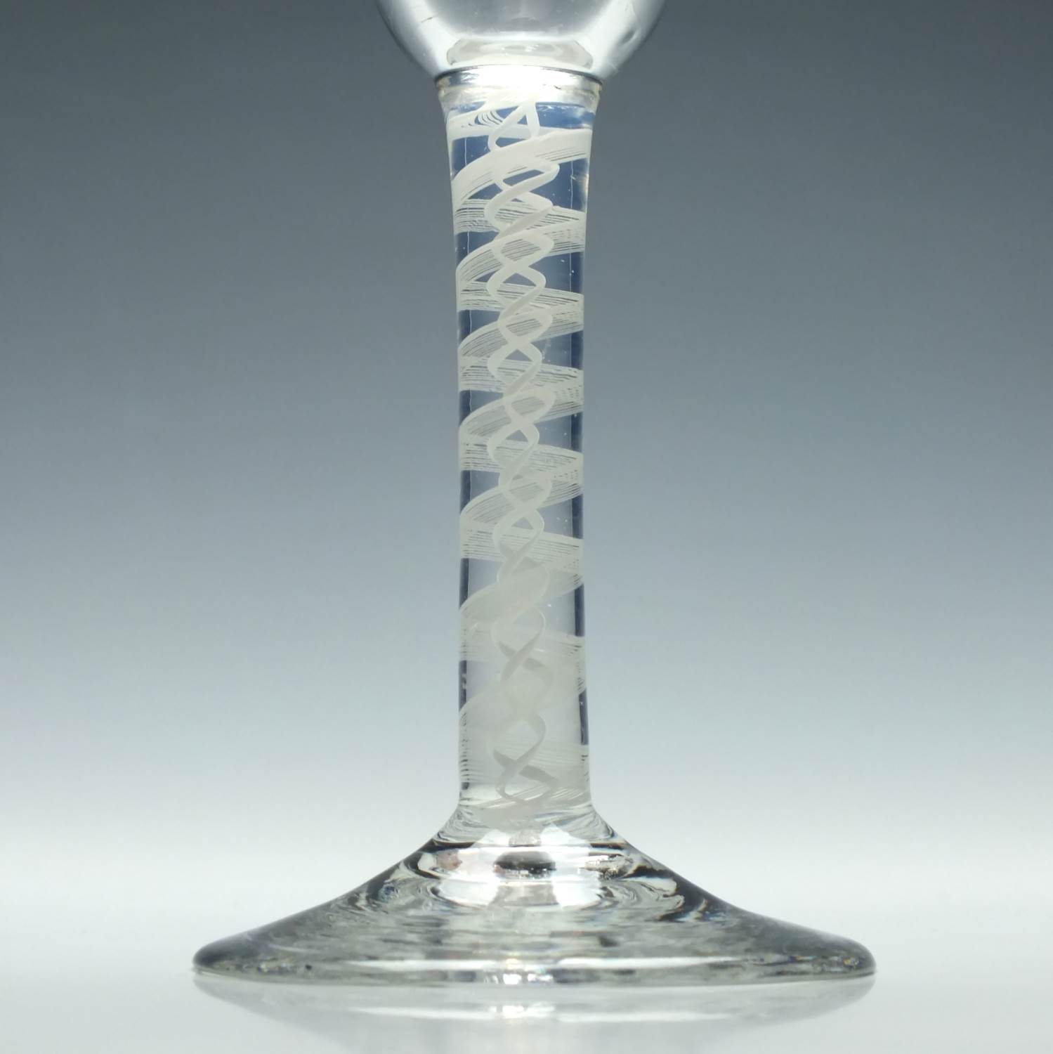 Engraved Georgian Opaque Twist Ale Glass c1760 - Image 5