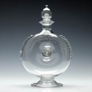 Rare Edward VIII Coronation Glass Decanter c1937