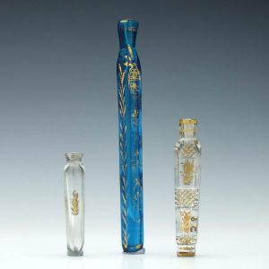 Three 19th Century Perfume Bottles c1860