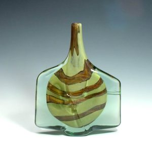 Large Mdina Earthtones Fish Vase