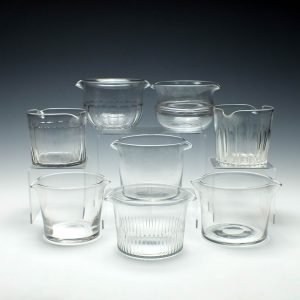 Collection of Eight Glass Wine Rinsers