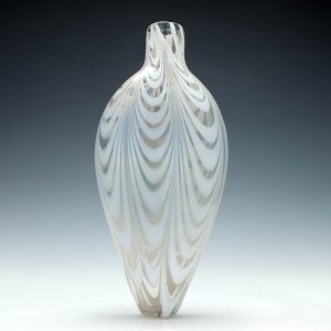 19th Century Nailsea Glass Flask c1840