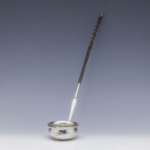 Georgian Silver Shilling Toddy Ladle After 1757