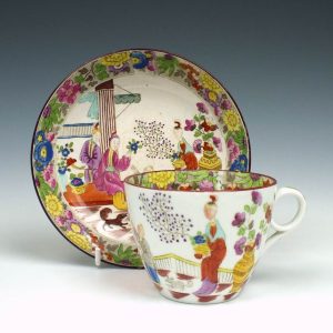Machin Mandarin Pattern Teacup and Saucer c1815