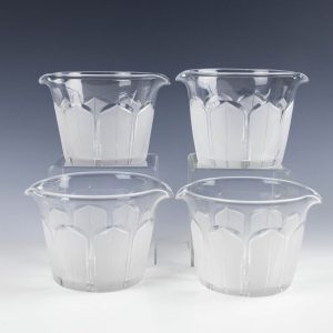 Four Victorian Wine Glass Rinsers c1880