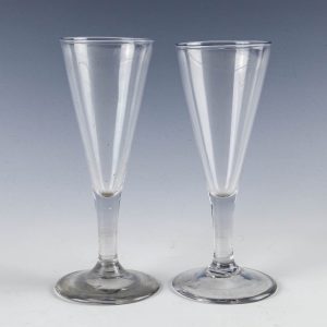 A Pair of Georgian Ale Glasses c1780