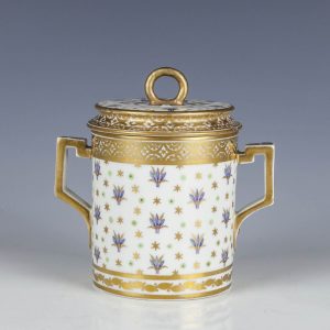 Derby Porcelain Chocolate Cup and Cover c1790