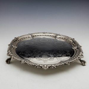 Victorian Sterling Silver Salver London 1900