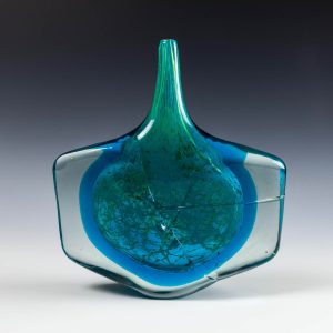 Large Early Mdina Fish Vase c1973