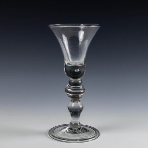 A Fine Baluster Wine Glass c1730