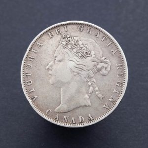 Canada Victoria Fifty Cents 1872H