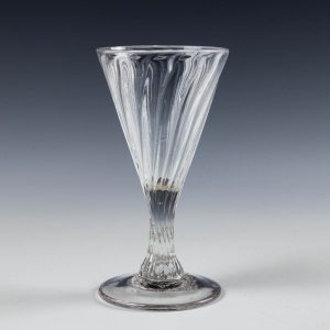 Rib Moulded Dram Glass c1780