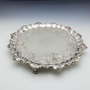 George II Sterling Silver Salver London 1748