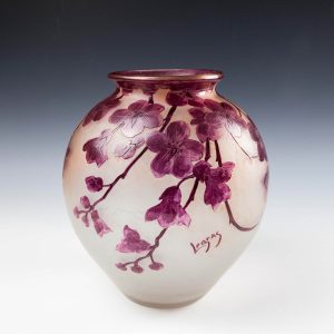A Large Legras 'Rubis Series' Glass Vase c.1910