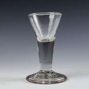 A Fine Georgian Dram Glass c1745