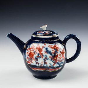 Lowestoft Porcelain Teapot and Cover c1768