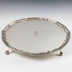 George III Sterling Silver Salver London 1790