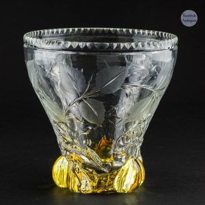 The Plum Tree - A Cut Glass Vase  c1905