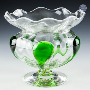 Stuart and Sons Art Nouveau Glass Vase c1910