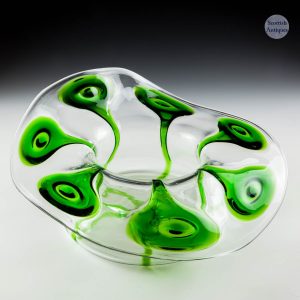 Art Nouveau Glass Vase By Stuart And Sons c1910