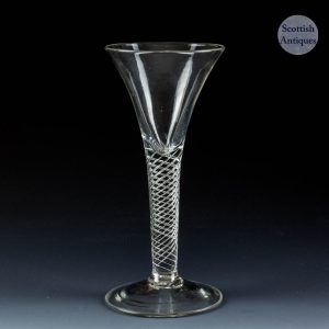 Georgian Multi Series Air Twist Wine Glass c1750